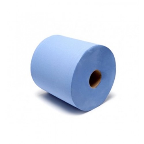 Valymo popierius 2 sluoksnių 32cmx370m, mėlynas
